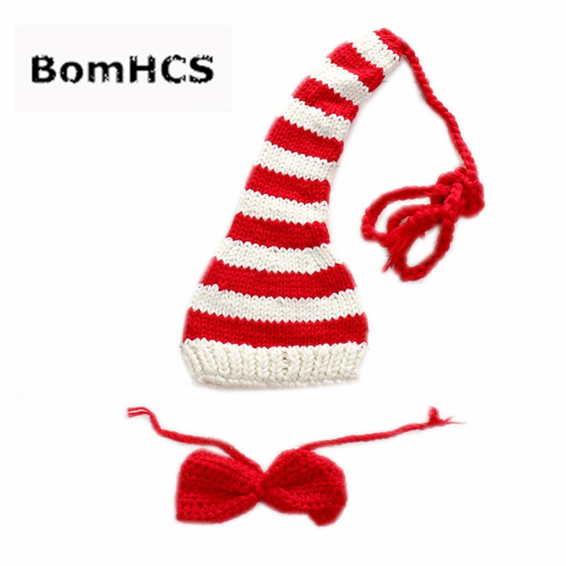 Bomhcs   ٹ  ũ  100% handmade knit kids beanie & red bow